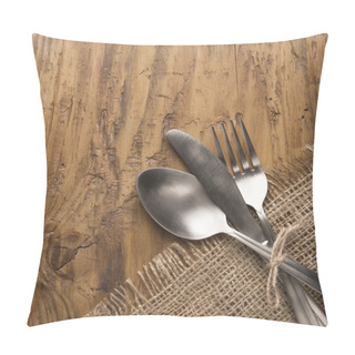 Personality  Flatware Set Of Fork, Spoon And Knife Pillow Covers