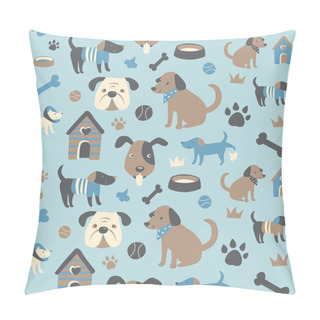 Personality  Doggy Collection: Seamless Pattern Pillow Covers