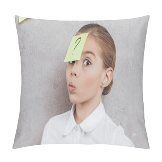 Personality  Child With Sticker On Face Pillow Covers