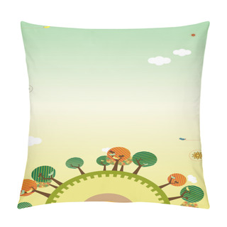 Personality  Retro Nature Layout Pillow Covers