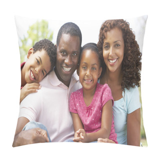 Personality  Family Enjoying Day In Park Pillow Covers