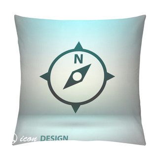 Personality  Pictograph Of Compass Navigation Pillow Covers