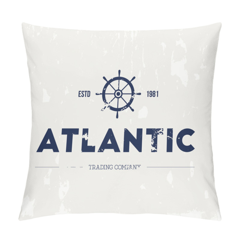 Personality  Retro nautical logo  pillow covers