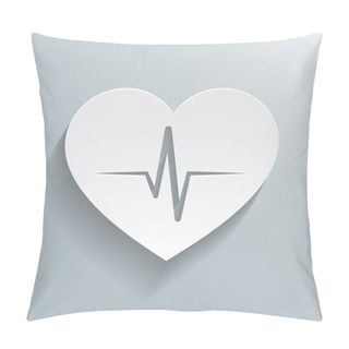 Personality  Heart Beat Rate Icon Pillow Covers