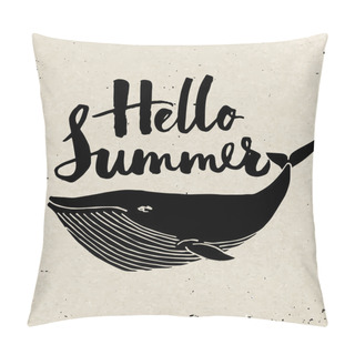 Personality  Summer Poster Design. Pillow Covers