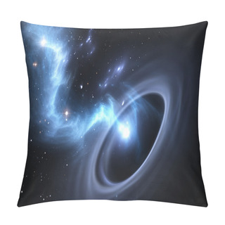 Personality  Stars And Material Falls Into A Black Hole Pillow Covers