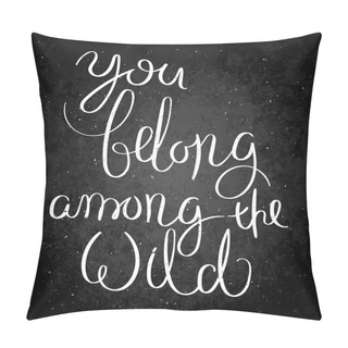 Personality  Inspirational Vector Hand Drawn Quote. Chalk Lettering On Blackboard. Motivation Saying For Cards, Posters And T-shirt Pillow Covers