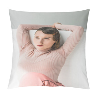 Personality  Beautiful Retro Styled Girl Pillow Covers