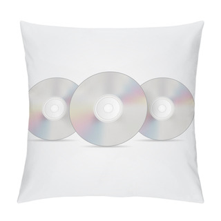 Personality  Blue-ray, DVD Or CD Disc. Vector Illustration. Pillow Covers