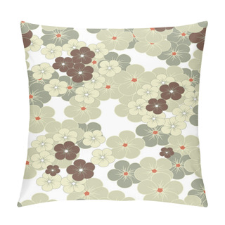 Personality  Illustration Vector Or Seamless Spring Cute Tiny Vintage Floral ,flower Pattern Background. Pillow Covers
