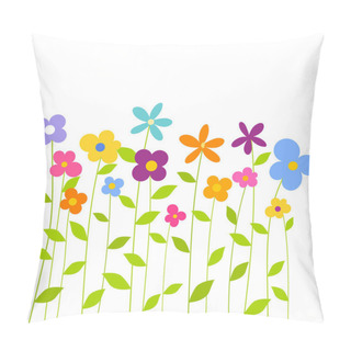 Personality  Colorful Spring Flowers Pillow Covers