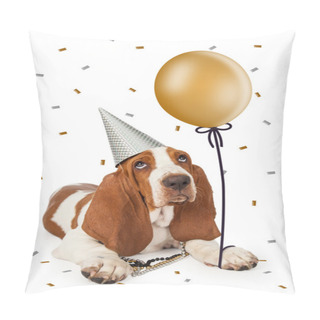 Personality  Basset Hound Dog With  Balloon Pillow Covers