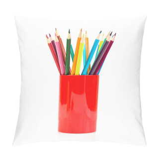 Personality  Colored Pencils In Jar Pillow Covers