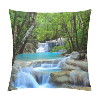 Personality  Erawan Waterfall, Kanchanaburi, Thailand Pillow Covers