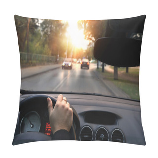 Personality  Quiet Ride In Autumn Day Through The Streets Pillow Covers