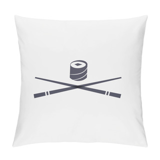 Personality  Sushi And Chopsticks Icon Pillow Covers