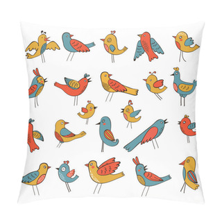Personality  Cute Collection Of Funny Birds Pillow Covers