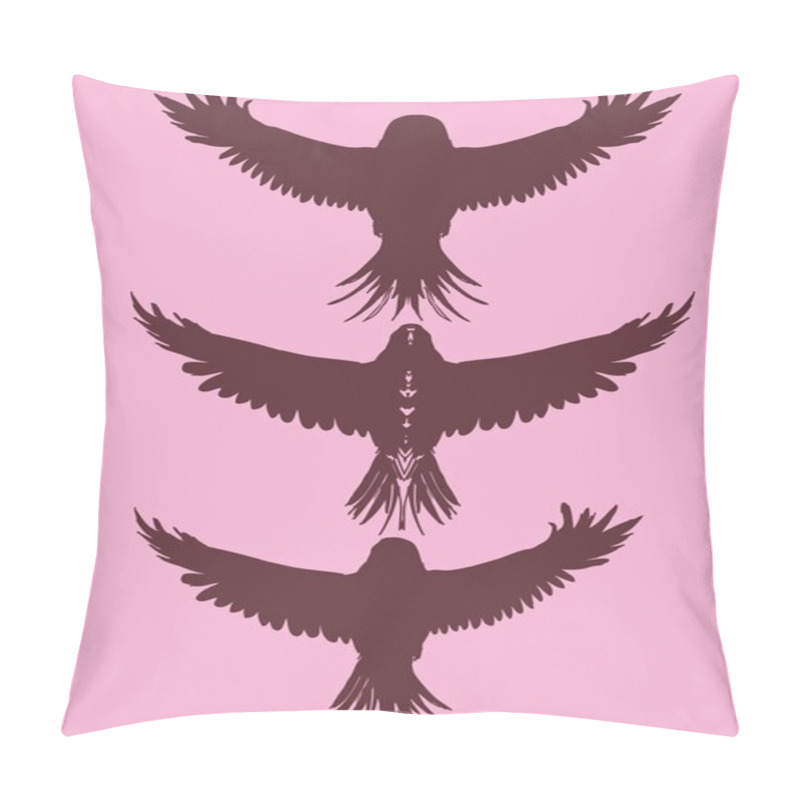 Personality  Tattoo tribal birds vector art pillow covers