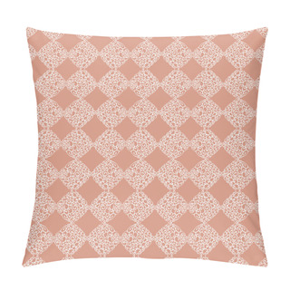 Personality  Seamless Pattern With Abstract Doodle Geometric Lace Ornament Pillow Covers