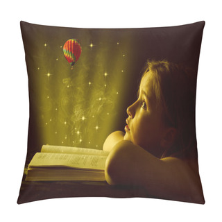 Personality  Girl Reading Book Pillow Covers