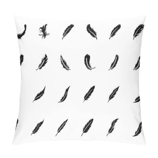 Personality  Feathers Vector Solid Icons 2 Pillow Covers