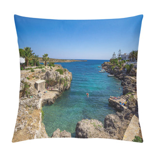 Personality  Beautiful Scenery From The Picturesque Seaside Village Avlemonas Or Avlemon In Kythera Island, Greece. Pillow Covers