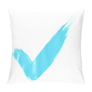 Personality  Oil Paint Brush Stroke Yes Tick Mark Pillow Covers