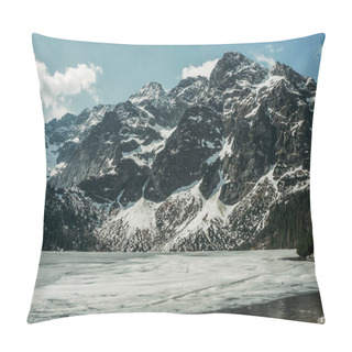 Personality  Frozen Winter Lake In Scenic Mountains, Morskie Oko, Sea Eye, Tatra National Park, Poland Pillow Covers