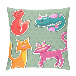 Personality  Cartoon Cats Pillow Covers