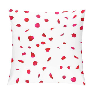 Personality  Seamless Texture Of Red Rose Petals Pillow Covers