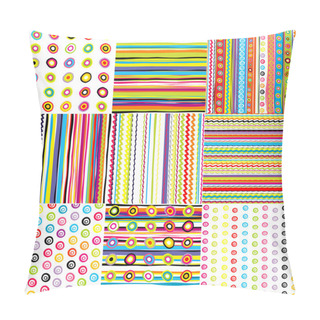 Personality  Dotted And Striped Backgrounds Pillow Covers