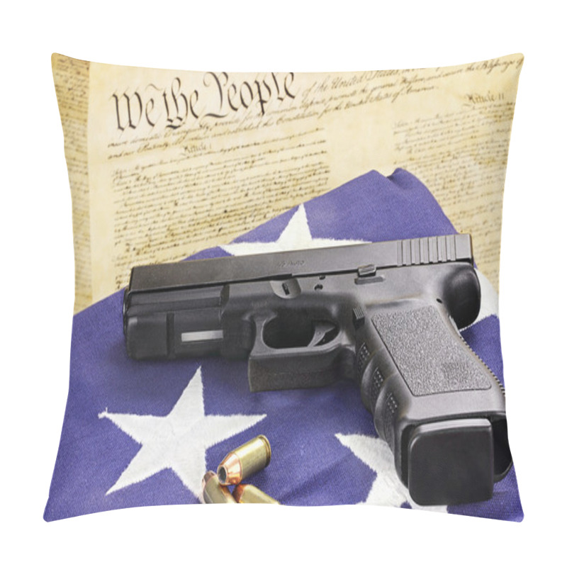 Personality  Handgun and Constitution pillow covers