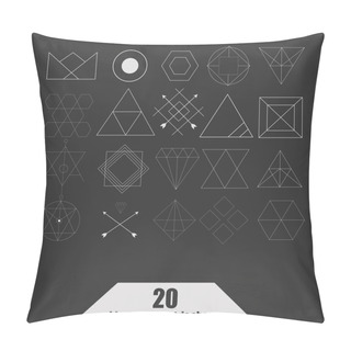 Personality  Trendy Geometric Icons Pillow Covers