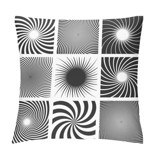 Personality  Vector Spiral And Swirl Collection Pillow Covers