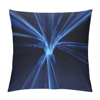 Personality  3d Illustration Wormhole Straight Through Time And Space, Warp Straight Ahead Through This Science Fiction Pillow Covers