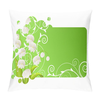 Personality  Beautiful Frame With Lily Of The Valley Pillow Covers
