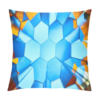 Personality  Vivid Kaleidoscopic Patterns In Fort Wayne - A Burst Of Geometric Symmetry And Color Pillow Covers