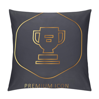 Personality  Award Golden Line Premium Logo Or Icon Pillow Covers
