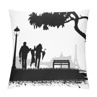 Personality  In The Park. Pillow Covers