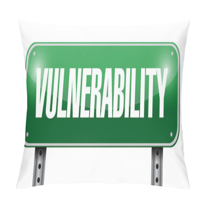 Personality  Vulnerability Street Sign Illustration Design Pillow Covers
