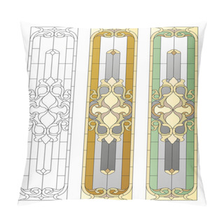 Personality  Stained Glass Pattern Pillow Covers