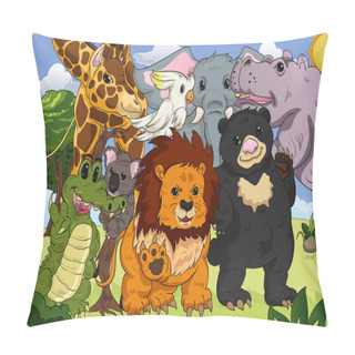 Personality  Animal Kingdom Poster Pillow Covers