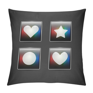 Personality  Vector Web Elements - Heart, Circle, Star Pillow Covers