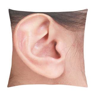 Personality  Female Ear Closeup Pillow Covers