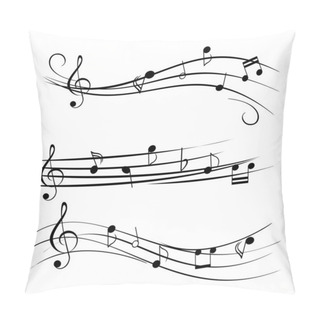 Personality  Music Notes Pillow Covers