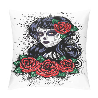 Personality  Day Of Dead Girl  Pillow Covers