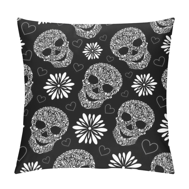 Personality  Abstract floral skulls pillow covers