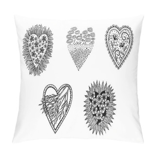 Personality  Set Of Saint Valentine Greeting Cards Pillow Covers