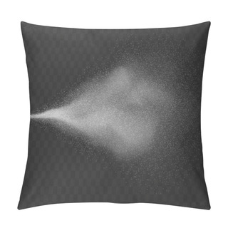Personality  Realistic Water Spray Effect Isolated On Transparent Background. Pillow Covers