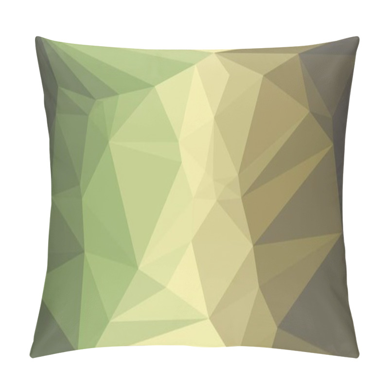 Personality  Creative green background with polygonal pattern pillow covers